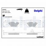 Piduriklotsi komplekt,ketaspidur DELPHI LP442