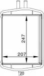 Soojusvaheti,salongik&uuml;te MAHLE AH 152 000S