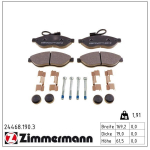 Piduriklotsi komplekt,ketaspidur ZIMMERMANN 24468.190.3