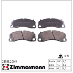 Piduriklotsi komplekt,ketaspidur ZIMMERMANN 25519.200.9