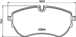 Piduriklotsi komplekt,ketaspidur TEXTAR 2264403