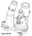 Termostaat,Jahutusvedelik BorgWarner (Wahler) 410016.98D