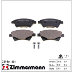 Piduriklotsi komplekt,ketaspidur ZIMMERMANN 23930.180.1