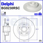 Piduriketas DELPHI BG9230RSC