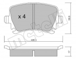 Piduriklotsi komplekt,ketaspidur METELLI 22-0553-0
