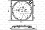 Ventilaator,mootorijahutus VALEO 698582