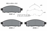 Piduriklotsi komplekt,ketaspidur TEXTAR 2508703
