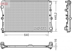 Radiaator,mootorijahutus DENSO DRM17118