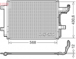 Kondensaator,kliimaseade DENSO DCN44019
