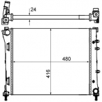 Radiaator,mootorijahutus MAHLE CR 2000 000S