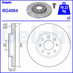 Piduriketas DELPHI BG4004