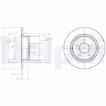 Piduriketas DELPHI BG3873