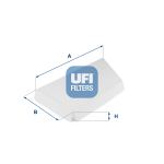 Filter,salongi&otilde;hk UFI 53.044.00
