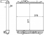 Radiaator,mootorijahutus MAHLE CR 837 001S