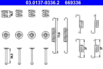 Lisakomplekt, seisupiduriklotsid ATE 03.0137-9336.2