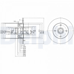Piduriketas DELPHI BG2389