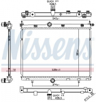 Radiaator,mootorijahutus NISSENS 606859