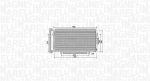 Kondensaator,kliimaseade MAGNETI MARELLI 350203998000