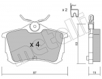 Piduriklotsi komplekt,ketaspidur METELLI 22-0465-0