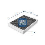 Filter,salongi&otilde;hk UFI 54.166.00