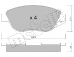 Piduriklotsi komplekt,ketaspidur METELLI 22-0322-1
