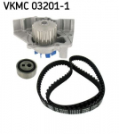 Veepump + hammasrihmakomplekt SKF VKMC 03201-1