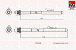 Klapikaanekruvikomplekt FAI AutoParts B2201