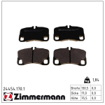 Piduriklotsi komplekt,ketaspidur ZIMMERMANN 24454.170.1