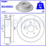 Piduriketas DELPHI BG4980C