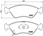 Piduriklotsi komplekt,ketaspidur BREMBO P 30 007