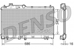 Radiaator,mootorijahutus DENSO DRM36007