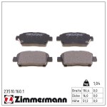 Piduriklotsi komplekt,ketaspidur ZIMMERMANN 23510.160.1