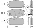Piduriklotsi komplekt,ketaspidur METELLI 22-0483-0