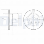 Piduriketas DELPHI BG3546