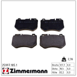 Piduriklotsi komplekt,ketaspidur ZIMMERMANN 25997.185.1