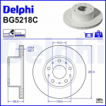 Piduriketas DELPHI BG5218C