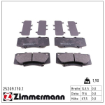 Piduriklotsi komplekt,ketaspidur ZIMMERMANN 25209.170.1