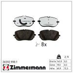 Piduriklotsi komplekt,ketaspidur ZIMMERMANN 26592.990.1