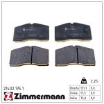 Piduriklotsi komplekt,ketaspidur ZIMMERMANN 21402.175.1