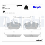 Piduriklotsi komplekt,ketaspidur DELPHI LP909