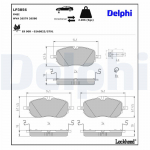 Piduriklotsi komplekt,ketaspidur DELPHI LP3856