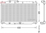 Radiaator,mootorijahutus DENSO DRM40043