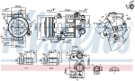 Kompressor,kliimaseade NISSENS 890420