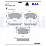 Piduriklotsi komplekt,ketaspidur DELPHI LP353