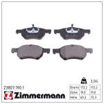 Piduriklotsi komplekt,ketaspidur ZIMMERMANN 23807.190.1