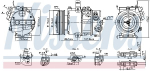 Kompressor,kliimaseade NISSENS 890751
