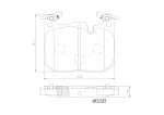 Piduriklotsi komplekt,ketaspidur BREMBO P06096NX