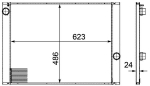 Radiaator,mootorijahutus MAHLE CR 581 000P