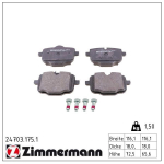 Piduriklotsi komplekt,ketaspidur ZIMMERMANN 24703.175.1
