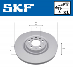 Piduriketas SKF VKBD 81396 V1